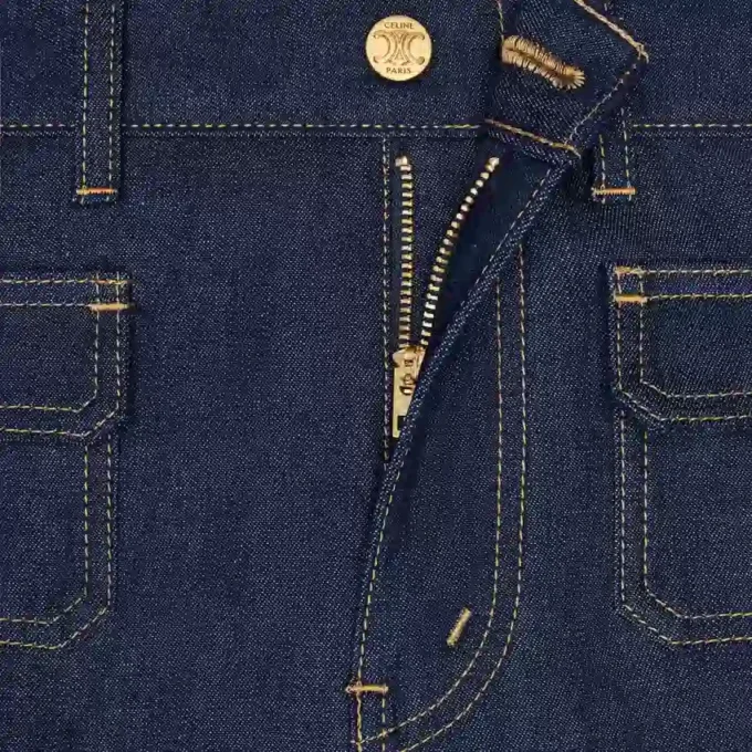 Jane Jeans aus Denim mit Raw-Wash-Finish