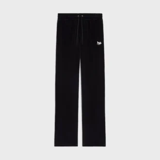 Jogginghose aus Samt-Jersey