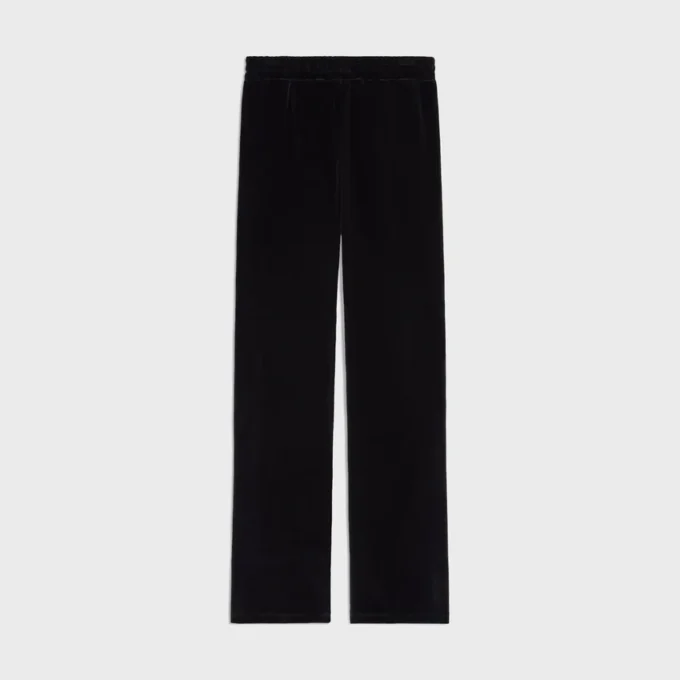 Jogginghose aus Samt-Jersey