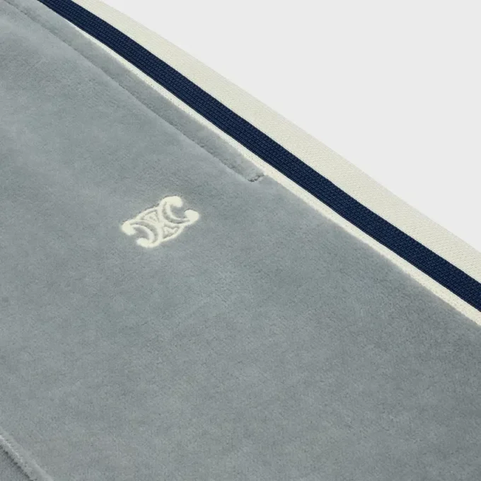 Jogginghose aus Samt-Jersey