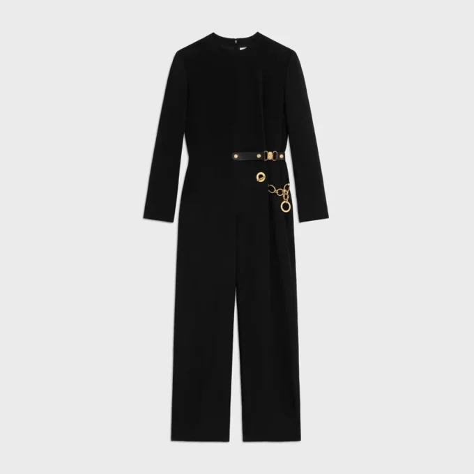 Jumpsuit aus Acetat-Seide