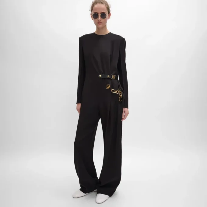 Jumpsuit aus Acetat-Seide