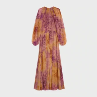 Kaftan-Kleid aus Seidenmusselin