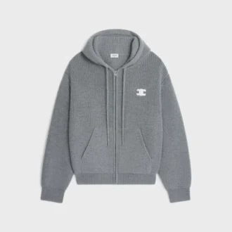 Kapuzencardigan aus Wolle