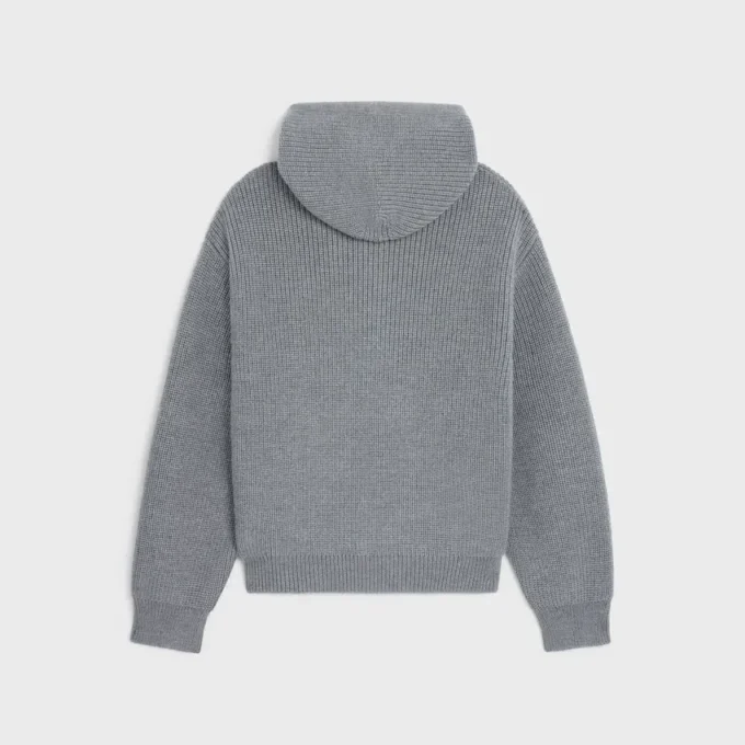 Kapuzencardigan aus Wolle Kapuzencardigan aus Wolle