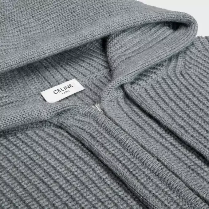 Kapuzencardigan aus Wolle Kapuzencardigan aus Wolle