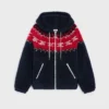 Kapuzenjacke aus Triomphe Fair Isle-Fleece Kapuzenjacke aus Triomphe Fair Isle-Fleece