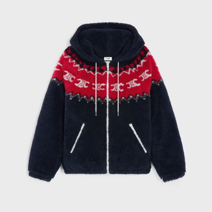 Kapuzenjacke aus Triomphe Fair Isle-Fleece Kapuzenjacke aus Triomphe Fair Isle-Fleece