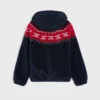 Kapuzenjacke aus Triomphe Fair Isle-Fleece Kapuzenjacke aus Triomphe Fair Isle-Fleece