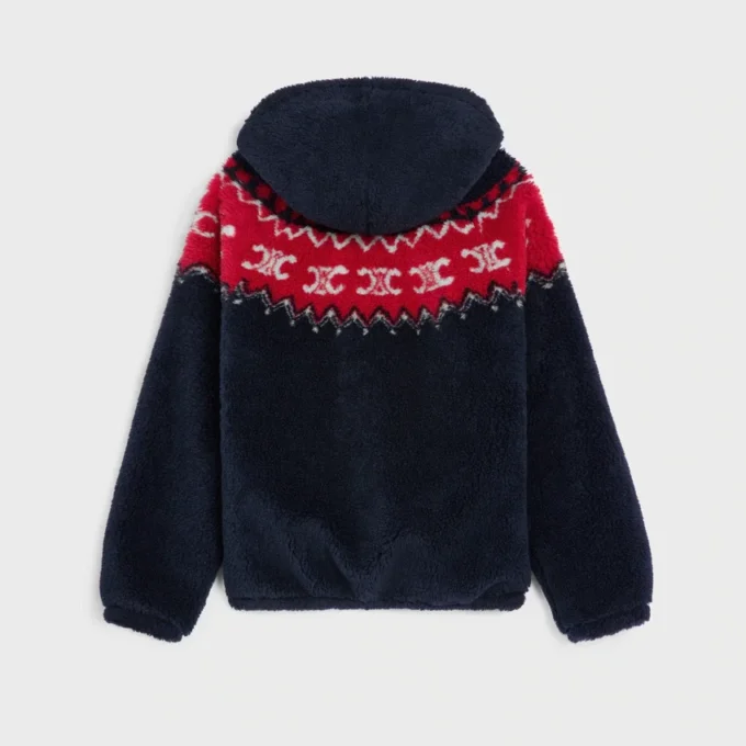 Kapuzenjacke aus Triomphe Fair Isle-Fleece Kapuzenjacke aus Triomphe Fair Isle-Fleece