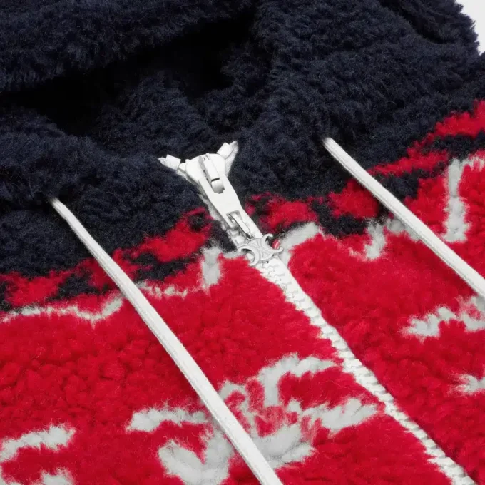 Kapuzenjacke aus Triomphe Fair Isle-Fleece Kapuzenjacke aus Triomphe Fair Isle-Fleece