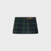 Kilt-Minirock aus Tartan-Wolle
