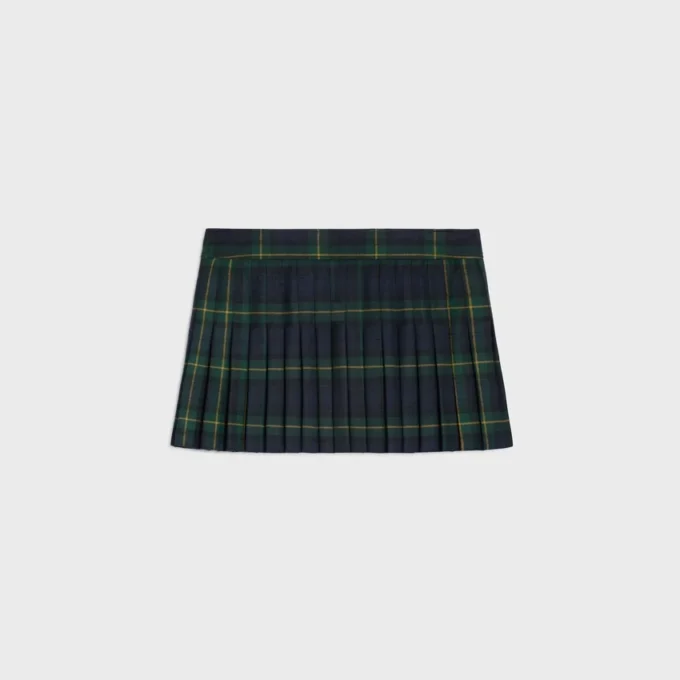 Kilt-Minirock aus Tartan-Wolle
