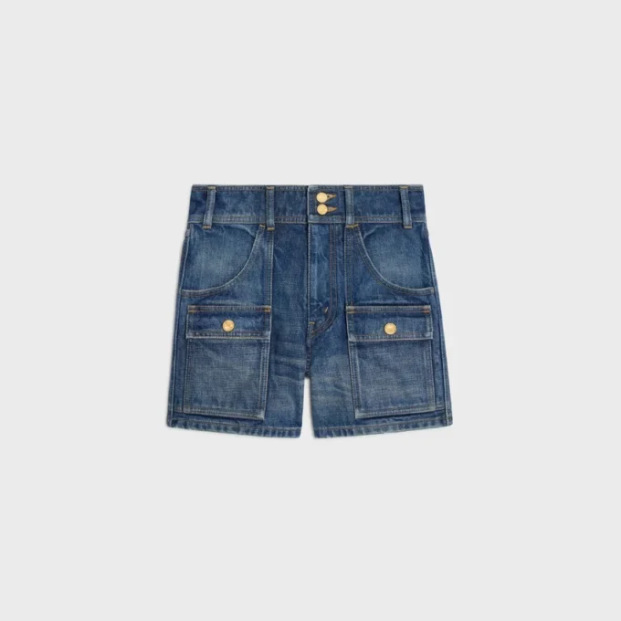 Kitty-Shorts aus Dark Union Wash Denim