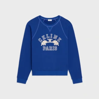 Klassisches Sweatshirt aus Baumwollfleece