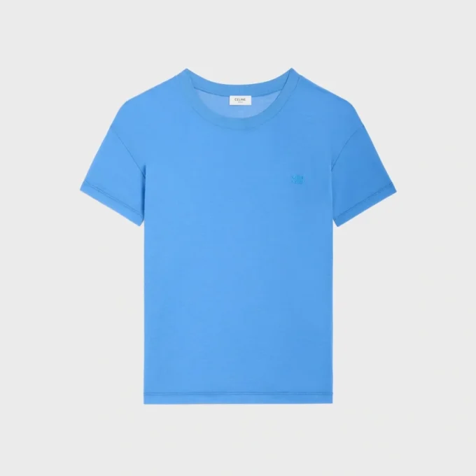 Klassisches T-Shirt aus feinem Baumwolljersey
