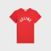 Klassisches T-Shirt aus geripptem Baumwolljersey Klassisches T-Shirt aus geripptem Baumwolljersey