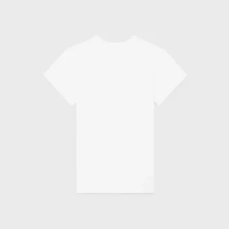 Klassisches T-Shirt aus geripptem Baumwolljersey