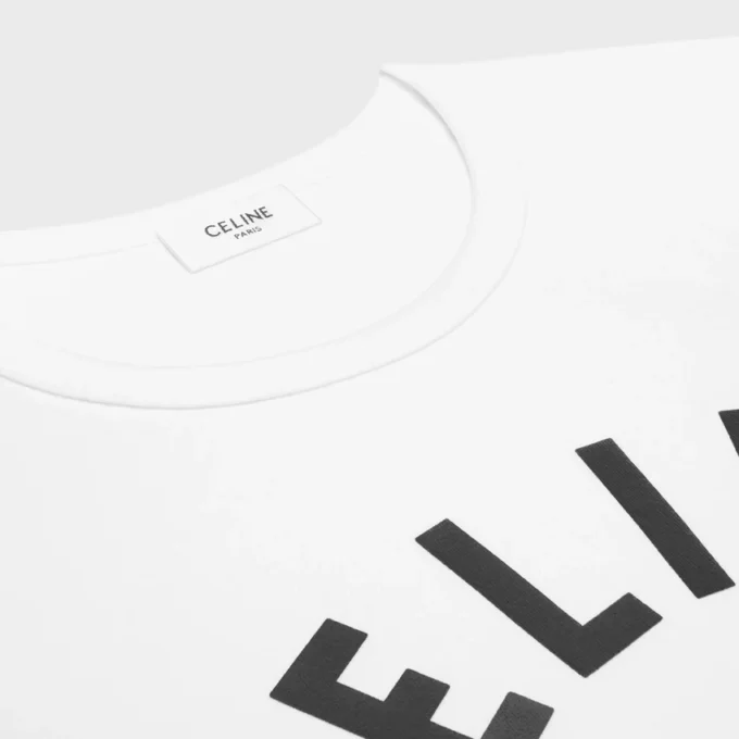 Klassisches T-Shirt aus geripptem Baumwolljersey Klassisches T-Shirt aus geripptem Baumwolljersey