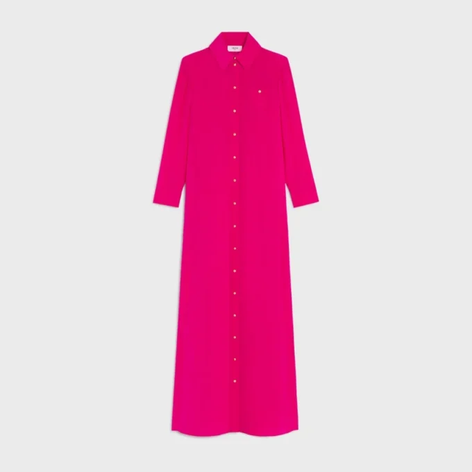 Kleid aus Acetat-Seidenkrepp