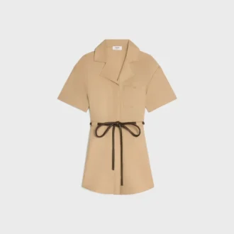 Kleid aus Baumwoll- und Seidentwill