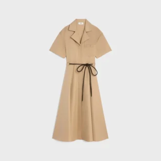 Kleid aus Baumwoll- und Seidentwill