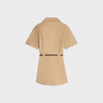 Kleid aus Baumwoll- und Seidentwill