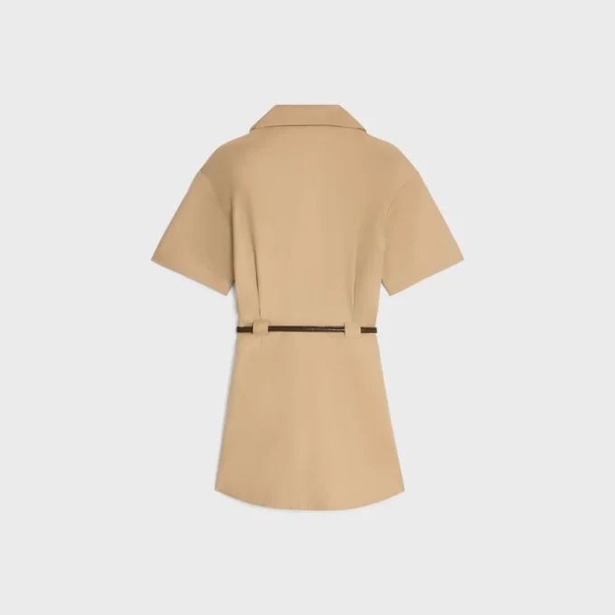 Kleid aus Baumwoll- und Seidentwill