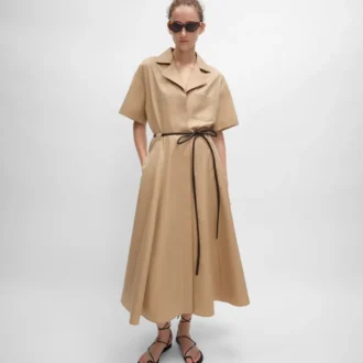 Kleid aus Baumwoll- und Seidentwill