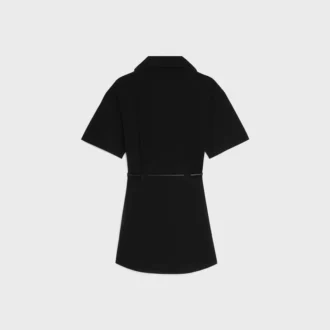 Kleid aus Baumwoll- und Seidentwill