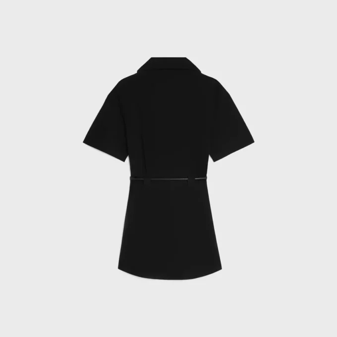 Kleid aus Baumwoll- und Seidentwill