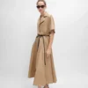 Kleid aus Baumwoll- und Seidentwill