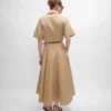 Kleid aus Baumwoll- und Seidentwill