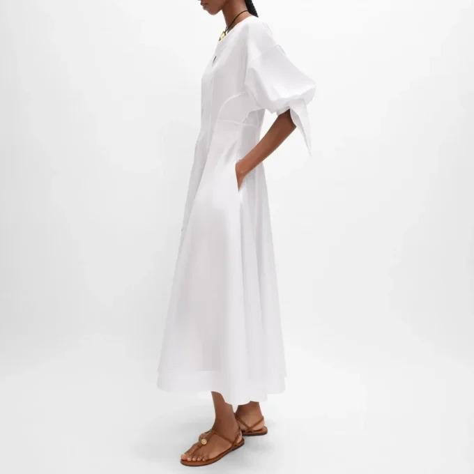 Kleid aus Baumwollpopeline Kleid aus Baumwollpopeline