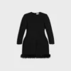 Kleid aus Tricotine-Wolle Kleid aus Tricotine-Wolle