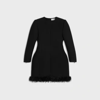 Kleid aus Tricotine-Wolle