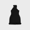 Kleid aus Tricotine-Wolle