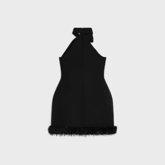 Kleid aus Tricotine-Wolle