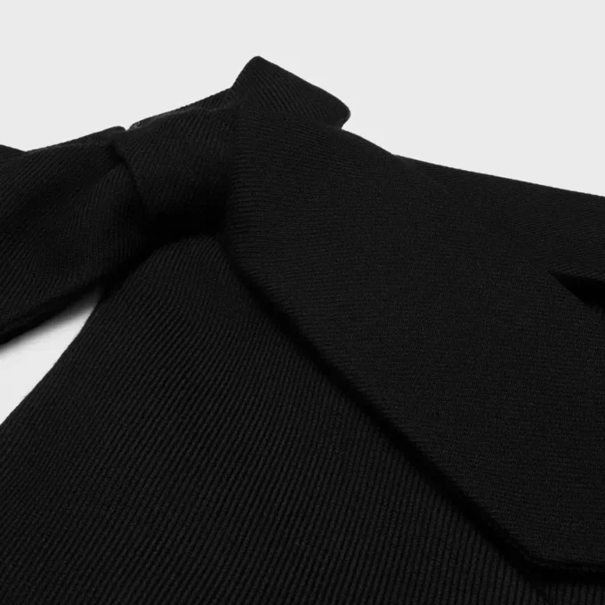 Kleid aus Tricotine-Wolle