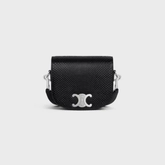 Kleine Besace Strap Triomphe aus Pythonleder