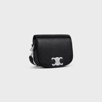Kleine Besace Strap Triomphe aus Pythonleder
