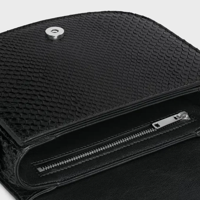 Kleine Besace Strap Triomphe aus Pythonleder