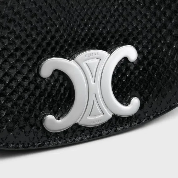 Kleine Besace Strap Triomphe aus Pythonleder