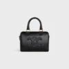 Kleine Boston-Tasche aus glattem Kalbsleder