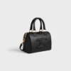 Kleine Boston-Tasche aus glattem Kalbsleder