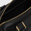 Kleine Boston-Tasche aus glattem Kalbsleder