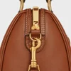 Kleine Boston-Tasche aus glattem Kalbsleder