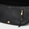 Kleine Halfmoon Soft Triomphe aus geschmeidigem, glänzendem Lammleder