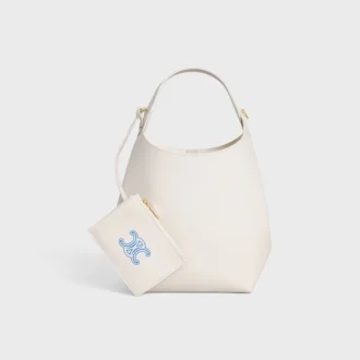 Kleine Hobo-Tasche aus geschmeidigem, glattem Kalbsleder