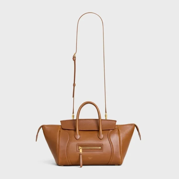 Kleine Luggage aus geschmeidigem, glänzendem Lammleder Kleine Luggage aus geschmeidigem, glänzendem Lammleder